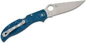 SC258PCBL Spyderco Stretch 2 XL Lightweight Japan – Lame Clip Point Acier CPM-SPY27 Manche FRN Bleu Cobalt Lockback - Livraison Gratuite