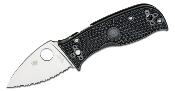 SC69SBK3 Couteau Spyderco Lil Temperance 3 Lightweight Lame VG10 Serrated Made Japan - Livraison Gratuite