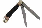 SCH94OT Schrade Old Timer Gunstock Trapper 94OT | Couteau 2 Lames Acier 3Cr13 Satin | Manche Polymère | Livraison Gratuite