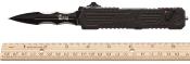 SCHOTF3CB Schrade Viper OTF | Couteau Automatique Lame Spear Point Acier 4034 | Manche Alu Noir | Brise-Vitre - Livraison Gratuite