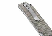 SIGTS8SG Couteau SIG Sauer Tsuru | Lame Tanto Acier 154CM Two-Tone | Manche OD Green Micarta Liner Lock - Livraison Gratuite