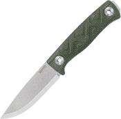 SRM702TMP Couteau SRM Bushcut 702TMP Drop-Point Acier Sandvik 14C28N Manche Micarta Vert Housse Kydex – Livraison Gratuite
