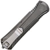 Couteau Automatique OTF Smith&Wesson Acier AUS-8 Manche Gris Aluminium SW1084314 - Free Shipping
