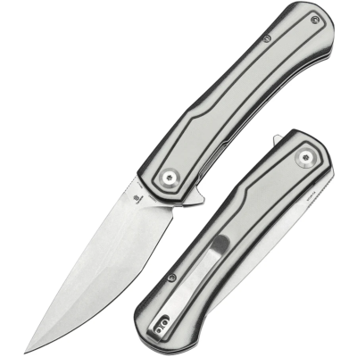 T1024A5 Tenable Kratos Couteau Lame Acier Nitro-V Manche G10 Noir & Blanc Linerlock Clip - Livraison Gratuite