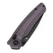 T2109V7 Couteau Tenable Raven Purple Cross Bar Lock Lame Acier 14C28N Blackwash Manche Micarta - Livraison Gratuite