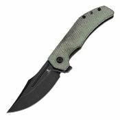TB1089A3 Tenable Orion | Couteau Pliant | Clip Point 14C28N | Manche Micarta Vert | Liner Lock - Livraison Gratuite