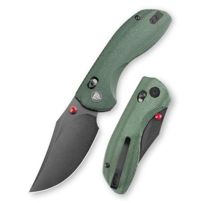 TVJM15GM14 Couteau Pliant Trivisa Hippo-GM Lame Acier 14C28N Manche Micarta Vert Crossbar Lock - Livraison Gratuite