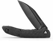 TVTY30BM14 Trivisa Cuckoo – Couteau pliant Liner Lock Lame Acier 14C28N Black Sheepfoot Manche Black Micarta - Livraison Gratuite