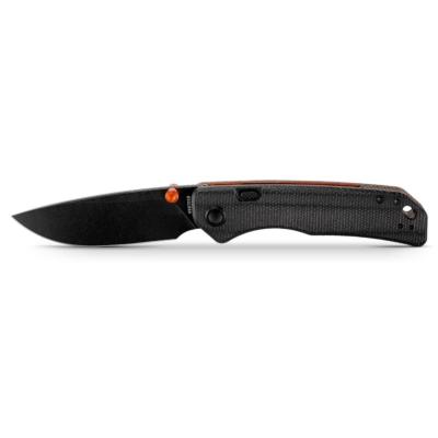 VOSA1622 Couteau Pliant Vosteed Marten 330 Lame Acier 14C28N Manche Micarta Noir Top Liner Lock - Livraison Gratuite