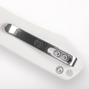 VOSA2912 Couteau Vosteed Raccoon Bowie Acier 14C28N Manche Micarta White Sécurité Top Liner Lock - Livraison Gratuite