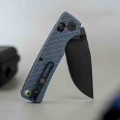 VOSA3102 Couteau Vosteed Porcupine ModSwap | Lame Acier 154CM Clip Point | Manche Blue G10 | Crossbar Lock | Livraison Gratuite
