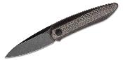 WE2010V1 Couteau We Knive Black Void Opus Manche Titane/FCarbone Lame CPM 20CV IKBS - Livraison Gratuite