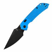 B1034H92 Couteau Tenable Fenrir | Lame Acier Nitro-V Black | Manche Dark Blue Aluminum Fishscale | Top Liner Lock | Livraison Gratuite