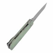 B2135A4 Couteau Higonokami Tenable Knives Lame Acier D2 Reverse Tanto Manche Plaquettes Jade G10 Linerlock | Livraison Gratuite
