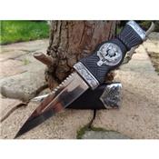 Lot de 3 Couteaux Dague Scottish Dirk Sheffield Sgian Dubh Acier Inox Manche Abs Etui Abs CN210549 - Free Shipping