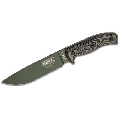 ES6POD003 Couteau ESEE Esee-6 OD Green Acier 1095 Blade OD Manche G10 Etui Kydex USA - Livraison Gratuite