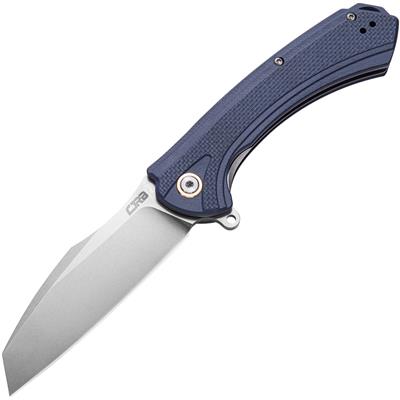 J1909GYF Couteau CJRB Barranca Gray/Blue Lame Acier D2 Manche G10 Linerlock Clip - Livraison Gratuite