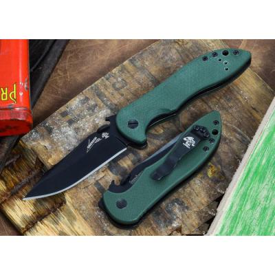 Couteau Kershaw Emerson CQC-5K Acier 8Cr14MoV Manche G-10 Olive KS6074OLBLK - Free Shipping