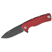 LSTROKARB Couteau LionSteel ROK Red Acier M390 Black Rotoblock Made Italy - Livraison Gratuite