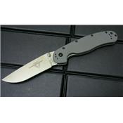 Couteau Ontario Rat 1 Gray Acier AUS-8 Satin ON8848GY - Livraison Gratuite