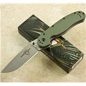 ONTARIO RAT 1 Od Green - ON8848OD - Couteau Ontario Pliant Acier AUS8 Plaquettes G10 OD green - Free Shipping