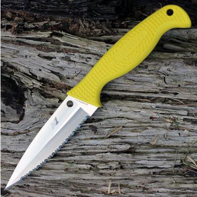 Couteau Spyderco Fish Hunter H-1 Manche FRN Yellow Etui Polymère Made In Japan SCFB40SYL - Free Shipping