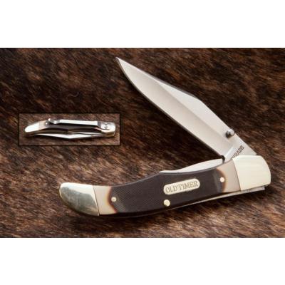 Couteau Schrade Old Timer Pioneer Lame Acier 7Cr17 Manche Abs Façon Os Linerlock SCH223OT - Free SHipping