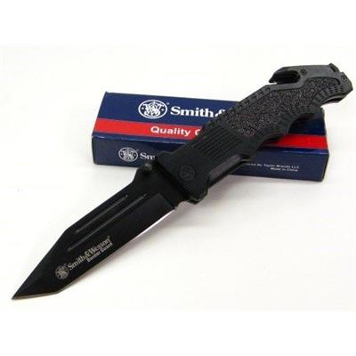 Couteau Smith&Wesson Border Guard Tanto Coupe Ceintures Brise Vitres SWBG2T - Livraison Gratuite