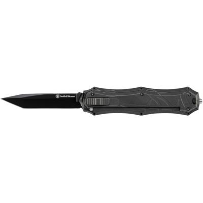 Couteau Automatique OTF Smith&Wesson Tanto Lame Acier AUS-8 Manche Aluminium SWOTF9TB - Free Shipping