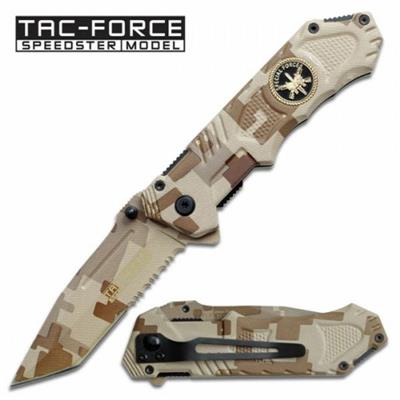 Couteau Tactical Forces spéciales Tac Force A/O Lame Tanto Acier Inox TF458SF - Livraison Gratuite