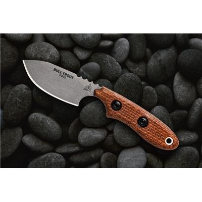 Couteau TOPS Bull Trout Lame Acier 154CM Etui Cuir USA TPBLTT01 - Livraison Gratuite