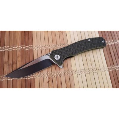 Couteau We Knife Co Blitz Lame Acier VG-10 Manche Black/Green G-10 Clip WE711B - Free SHipping