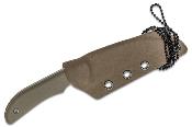 ATZ1842BDE Couteau de Cou Artisan Cutlery Sea Snake Desert Tan Lame AR-RPM9 Etui Kydex - Livraison Gratuite