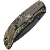 BR0344 Couteau Browning Prism 3 Camo Lame Acier 7Cr17MoV - Livraison Gratuite 