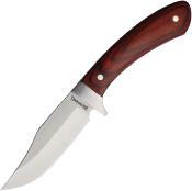 BR0575B Couteau de Chasse Browning Lame Acier Inox Manche Bois Étui Ceinture Nylon - Livraison Gratuite