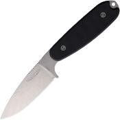 BRAD35U001A Couteau Bradford Guardian 3.5 Ultralite Black | Lame Drop Point Acier AEB-L Manche G10 noir | Étui Kydex | Fabriqué aux USA - Livraison Gratuite
