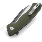 BTKG46G Couteau Bestech Rockface Od Green Wharncliffe Lame Acier D2 Gray/Satin IKBS - Livraison Gratuite