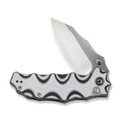 CIVC240283 Couteau Civivi Natterjack Clip Point Lame Acier 14C28N White/Black G10 Button Lock - Livraison Gratuite