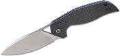 CIVC903B Couteau CIVIVI Anthropos Lame Acier D2 Manche G10 Bleu/Fibre de Carbone IKBS - Livraison Gratuite
