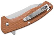 CM19479 Camillus Arvo – Couteau Pliant A/O Lame Drop Point Acier 420 Manche Micarta Lin Beige - Livraison Gratuite