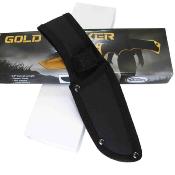 CN211548GD Couteau Rite Edge Hunter Tracker Tanto Gold Lame Acier Inox Etui - Livraison Gratuite