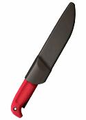 CS20VSTW Cold Steel Scalper Slock Master – Couteau Fixe Drop Point Lame Acier 4116 – Manche Kray&#8209;Ex Rouge – Housse Polymère – Livraison Gratuite