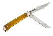 CSFLTRPRY Couteau Cold Steel Trapper Yellow Bone Lames Acier 8Cr13MoV - Livraison Gratuite