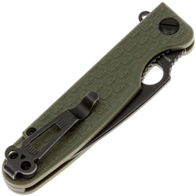 DGRFLMNOLBW Daggerr Florin – Couteau Pliant Liner Lock | Lame Spear Point 8Cr14MoV Blk | Manche FRN OD Green - Livraison Gratuite