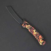 DGRFM024SXOX Daggerr Behemoth Slim Khokhloma – Couteau pliant X-Lock Lame Acier VG-10 PVD Manche G10 Noir - Livraison Gratuite