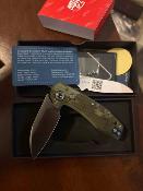 DTK3435GC Couteau Pliant Dreamtech | Lame Sheepsfoot Acier D2 Satin | Manche G10 Camo Axis Lock - Livraison Gratuite
