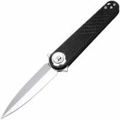 DTK4052GB Couteau Dreamtech | Lame Acier 14C28N Bead Blast | Manche G10 Noir | Livraison Gratuite