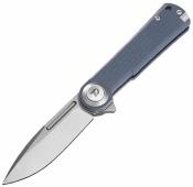 DTK4134GBL – Couteau Dreamtech Lame Acier D2 Satin Spear Point Manche G10 Bleu - Button Lock - Livaison Gratuite