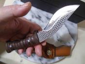 ERFIX126 Elk Ridge - Couteau Kukri Manche Bois Lame Acier Inoxydable Kukri Étui Cuir - Livraison Gratuite