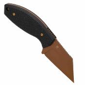 G016A2 Kansept Siafu Fixed Blade | Couteau Lame Wharncliffe Acier D2 Rose Gold | Manche Black Micarta Housse Kydex - Livraison Gratuite 